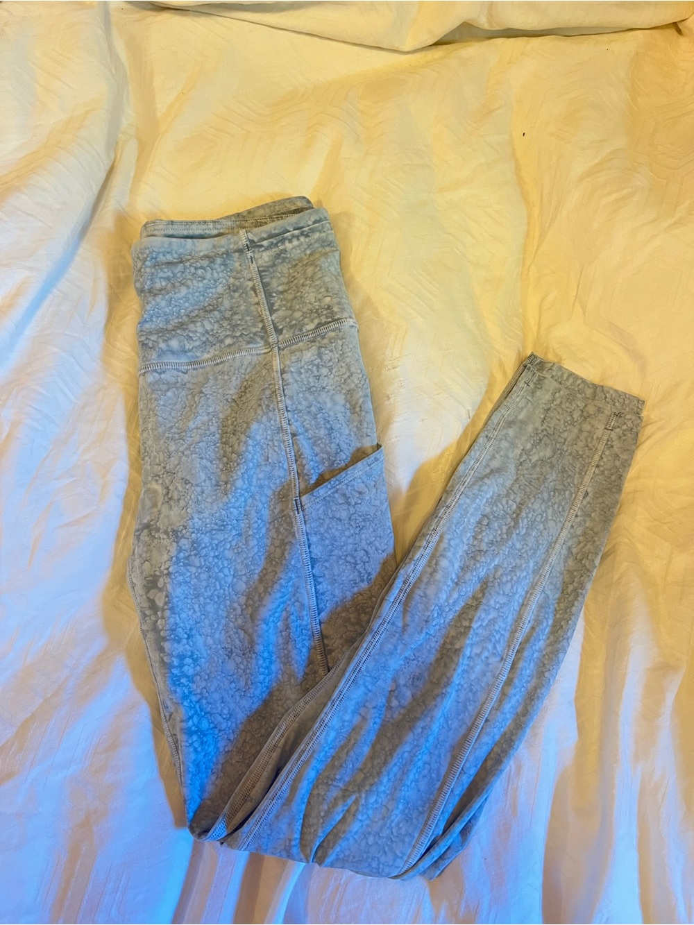 lululemon athletica Gray Textured Leggings